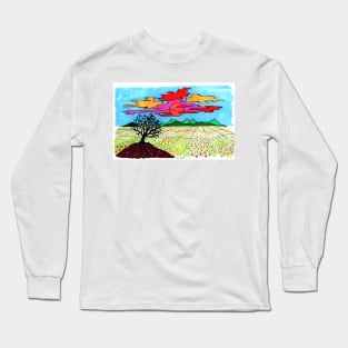 red sky Long Sleeve T-Shirt